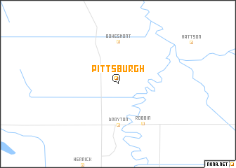 map of Pittsburgh