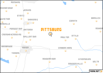 map of Pittsburg