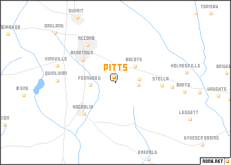 map of Pitts