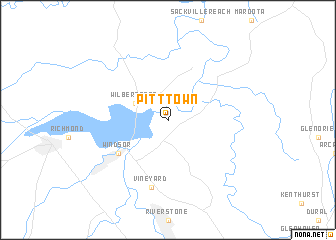 map of Pitt Town