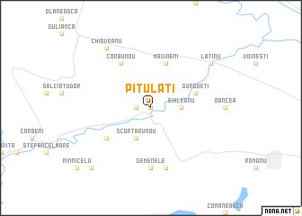 map of Pitulaţi