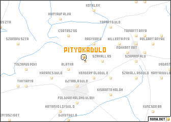 map of Pityókadůlő