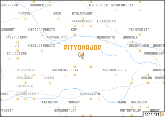 map of Pityómajor