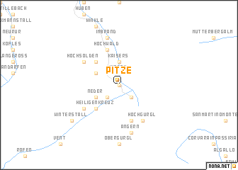 map of Pitze