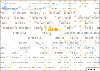 map of Pitzling