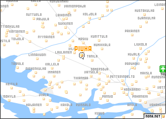 map of Piuha