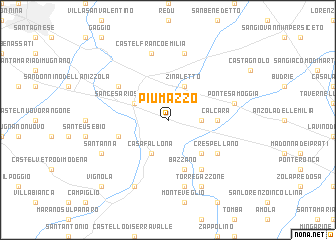 map of Piumazzo