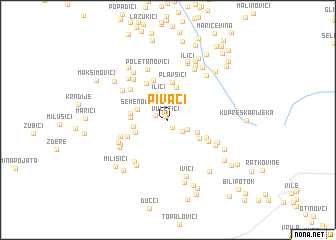 map of Pivači