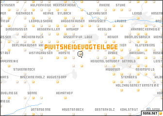 map of Pivitsheide Vogtei Lage