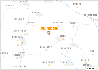 map of Pivniceni