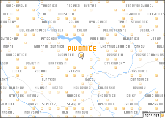 map of Pivonice