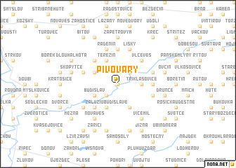 map of Pivovary