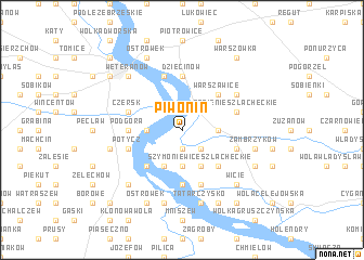 map of Piwonin