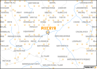 map of Pixcayá