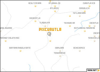 map of Pixcuautla