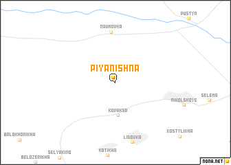 map of Piyanishna