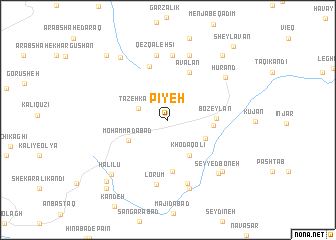 map of Pīyeh