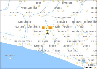 map of Piyono