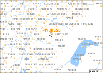 map of Pi-yün-ssu