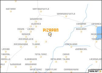 map of Pizapán
