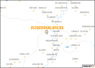 map of Pizarras Blancas