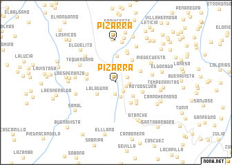 map of Pizarrá