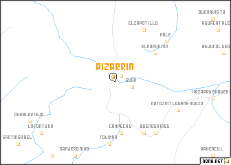 map of Pizarrín