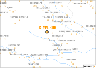 map of Pīzelkūh