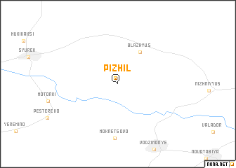 map of Pizhil