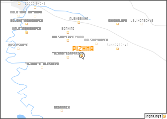 map of Pizhma