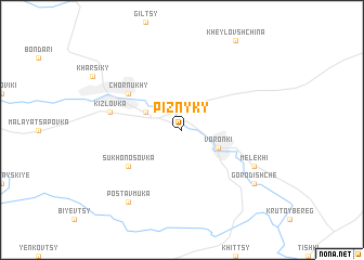 map of Piznyky
