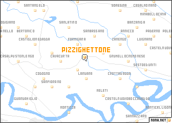 map of Pizzighettone