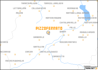 map of Pizzoferrato