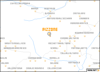 map of Pizzone