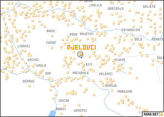 map of Pjelovci