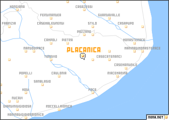 map of Placanica