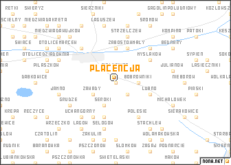 map of Placencja