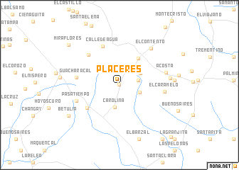 map of Placeres