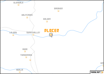 map of Placer