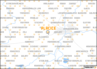 map of Plačice