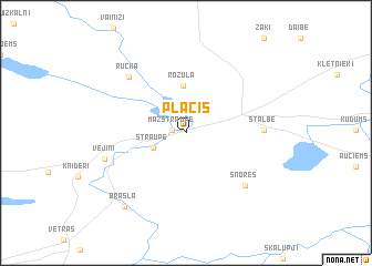 map of Plācis
