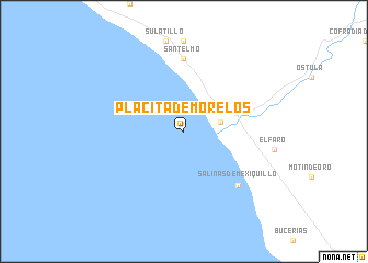 map of Placita de Morelos