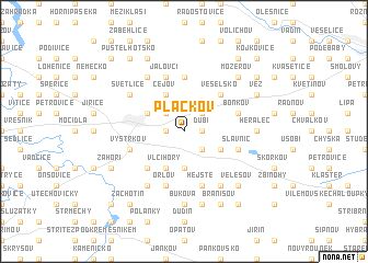 map of Plačkov