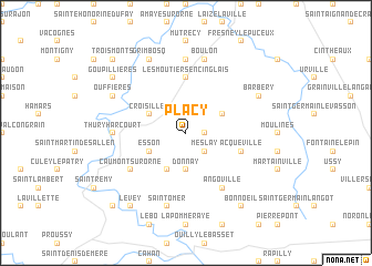 map of Placy