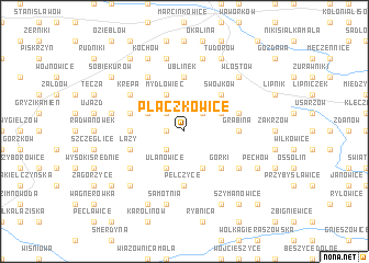 map of Płaczkowice