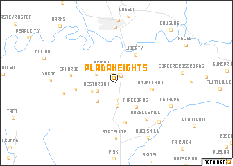 map of Plada Heights