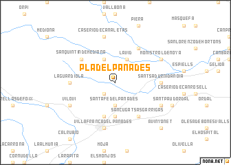 map of Pla del Panadés