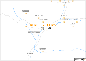 map of Pla de Sant Tirs