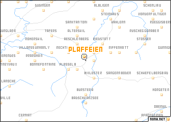 map of Plaffeien