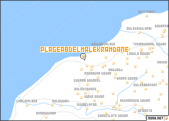 map of Plage Abd el Malek Ramdane